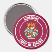 Cartagena Round Emblem Magneet (Voorkant / Achterkant)