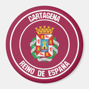 Cartagena Round Emblem Magneet
