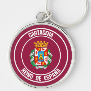Cartagena Round Emblem Sleutelhanger