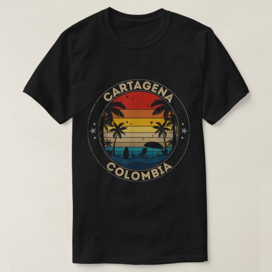 Cartagena Souvenir - Colombia Reminder T-Shirt (Design voorkant)