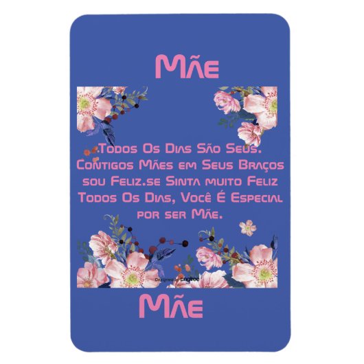 cartão comemorativo dias das mães magneet (Verticaal)