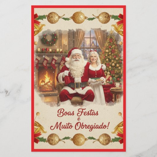 Cartão de Natal Briefpapier (Voorkant)