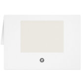 Cartão de  Natal com nome árvore aquarela (Achterkant Horizontaal)