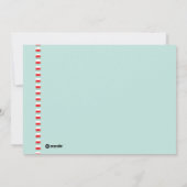 Cartão de Natal e Ano Novo Personalizado com Foto Kaart (Achterkant)