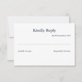 Cartão de resposta 8,9 x 12,7 cm RSVP kaartje (Voorkant)