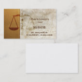 Cartão de visita advogado. visitekaartje (Voorkant / Achterkant)