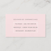 Cartão de Visita Designer de Sobrancelhas Visitekaartje (Achterkant)