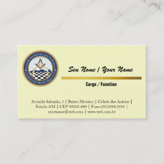 Cartão de Visita Editável da CARN Brasil Visitekaartje