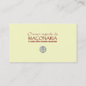 Cartão de Visita Editável da CARN Brasil Visitekaartje (Achterkant)