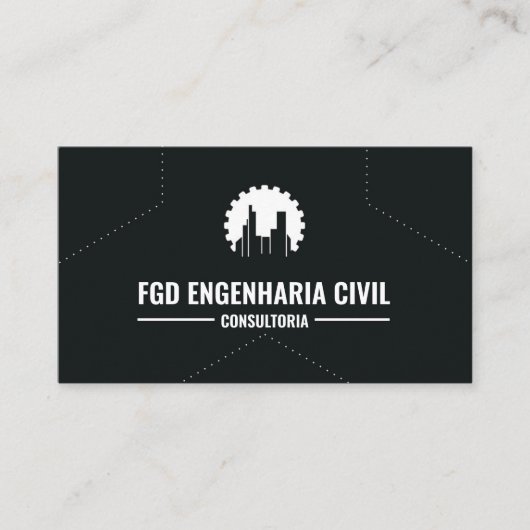 Cartão de Visita Engenheiro Civil Visitekaartje (Voorkant)