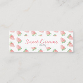 Cartão De Visita Mini Strawberry Visitekaartje