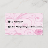 Cartão de visita Padrão 8,9 x 5,1 cm Visitekaartje (Achterkant)