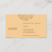 Cartão de visita Padrão 8,9 x 5,1 cm Visitekaartje (Achterkant)