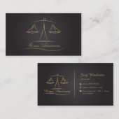 Cartão de visita para advogados visitekaartje (Voorkant / Achterkant)