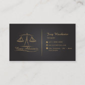 Cartão de visita para advogados visitekaartje (Achterkant)