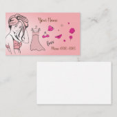 Cartão de visita para loja de roupas visitekaartje (Voorkant / Achterkant)