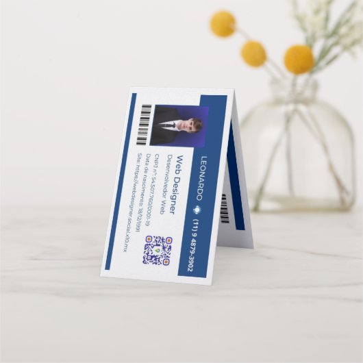 Cartão de Visita Personalizado Klantenkaartje (Voorkant)