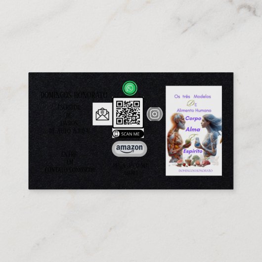 CARTÃO DE VISITA PERSONALIZÁVEL  VISITEKAARTJE (Achterkant)