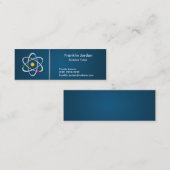 Cartão de visita professor particular mini visitekaartje (Voorkant / Achterkant)