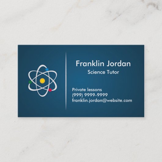 Cartão de visita professor particular visitekaartje (Voorkant)