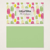 CARTÃO DE VISITA SORVETERIA VISITEKAARTJE (Voorkant /achterkant)