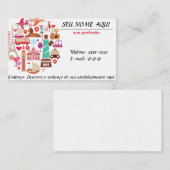 Cartão de visita visitekaartje (Voorkant / Achterkant)