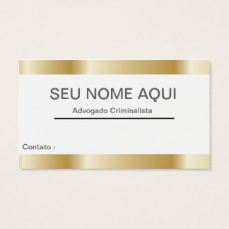 Cartão de visitas ADVOGADO Visitekaartjes