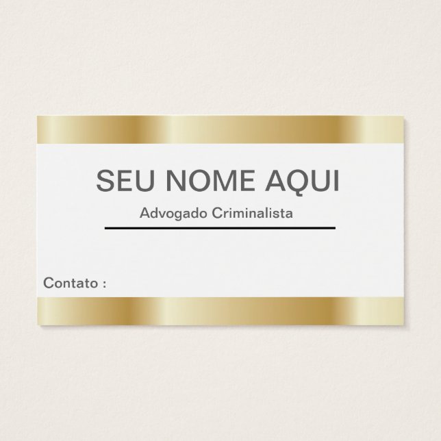Cartão de visitas ADVOGADO Visitekaartjes (Achterkant)