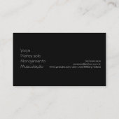 Cartão de visitas personal trainer visitekaartje (Achterkant)