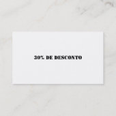 CARTÃO DE VISITAS PERSONALIZADOS VISITEKAARTJE (Achterkant)