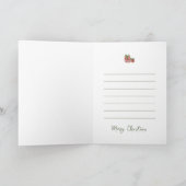 Cartão Feliz natal lareira aquarela Kaart (Binnen)