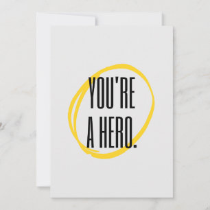 Cartão Je bent een held. Feestdagenkaart