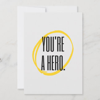 Cartão Je bent een held. Feestdagenkaart