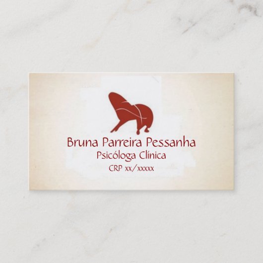 Cartão Poltrona Psicanalista Visitekaartje (Voorkant)