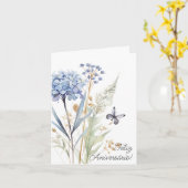 Cartão Portugees Verjaardag Kaart Wildbloemen (Gele Bloem)