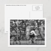 Cartão Postal - Bicicletas no Minhocão (Nº2) Briefkaart (Voorkant / Achterkant)