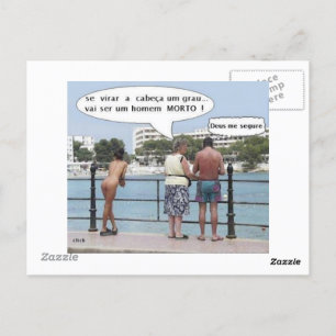 Cartão Postal com Imagens no verso e reverso Briefkaart