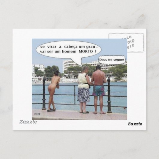 Cartão Postal com Imagens no verso e reverso Briefkaart (Achterkant)