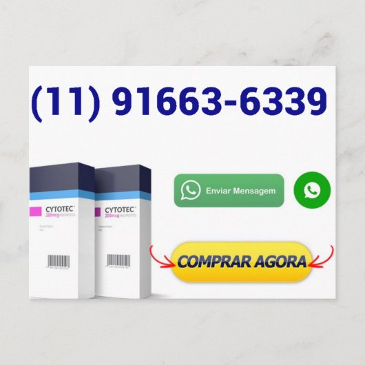 Cartão Postal Comprar Misoprostol NOVO NUMERO(11)  Briefkaart (Voorkant)