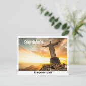 Cartão Postal Cristo Redentor - Rio de Janeiro Briefkaart (Staand voorkant)
