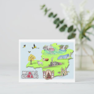 Cartão Postal de Minas Gerais Briefkaart