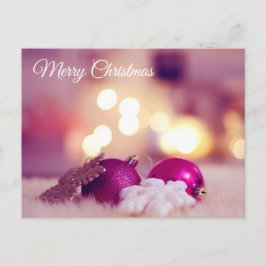 Cartão Postal de Natal Rosa Amor de Amigo Feestdagenkaart
