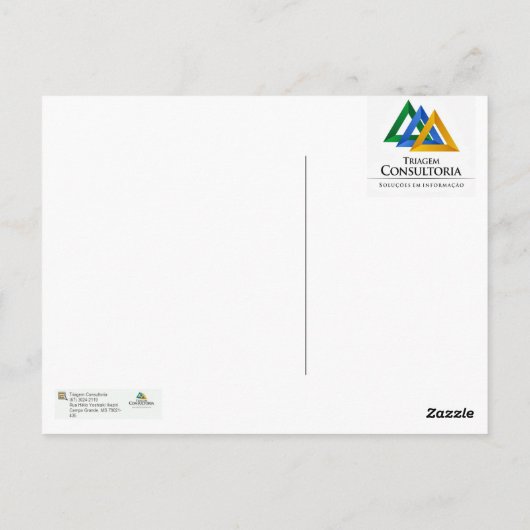 Cartão Postal deus da Biblioteconomia Briefkaart (Achterkant)