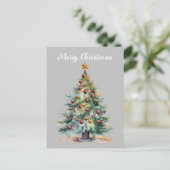 Cartão Postal Feliz Natal árvore de Natal Briefkaart (Staand voorkant)
