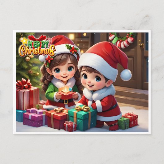 Cartão Postal Feliz Natal Feestdagenkaart (Voorkant)