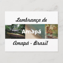 Cartão postal lembrança de Amapá Briefkaart