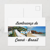 Cartão postal lembrança de Ceará Briefkaart (Voorkant / Achterkant)