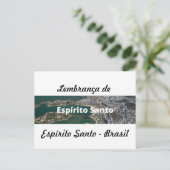 Cartão postal lembrança de Espírito Santo Briefkaart (Staand voorkant)