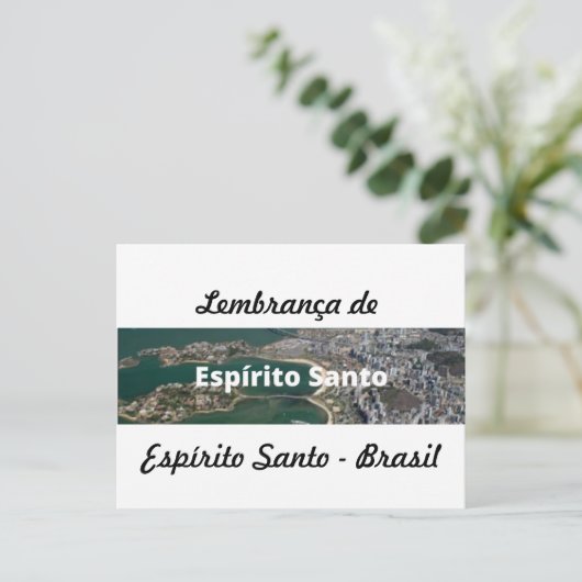 Cartão postal lembrança de Espírito Santo Briefkaart (Staand voorkant)
