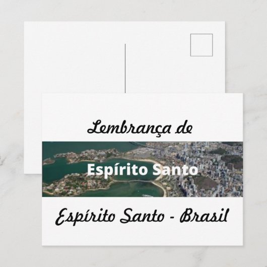 Cartão postal lembrança de Espírito Santo Briefkaart (Voorkant / Achterkant)